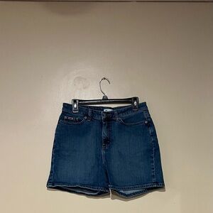 Lee Womens At The Waist Médium Wash Denim Mom Shorts Size 10